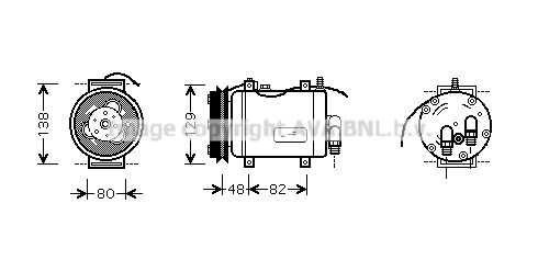 AVA QUALITY COOLING Компрессор, кондиционер AIK228